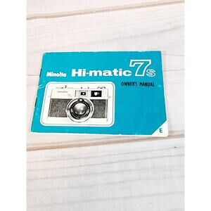 MINOLTA HI-MATIC 7S 35mm Film Camera Manual Only